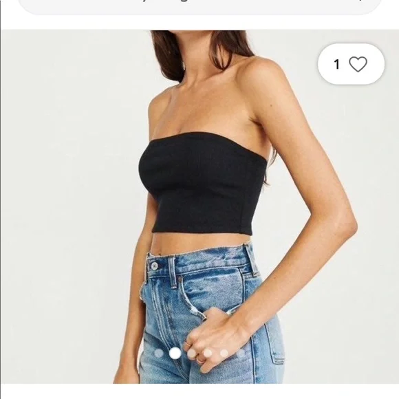 Abercrombie black tube top - Picture 2 of 5